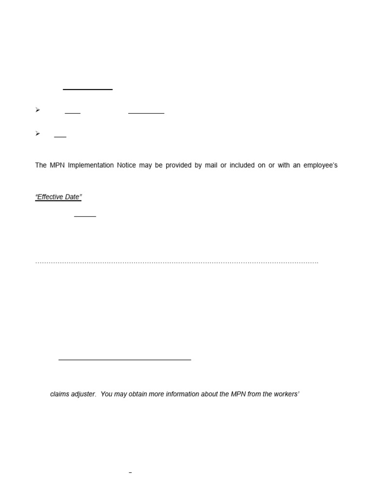 MPN Implementation Notice Guidelines | PDF | Paycheck | Payments