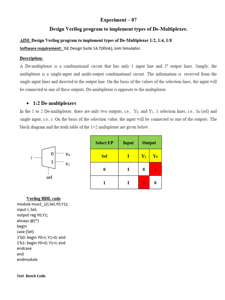 Experiment 07 | PDF | Electronic Design | Digital Technology