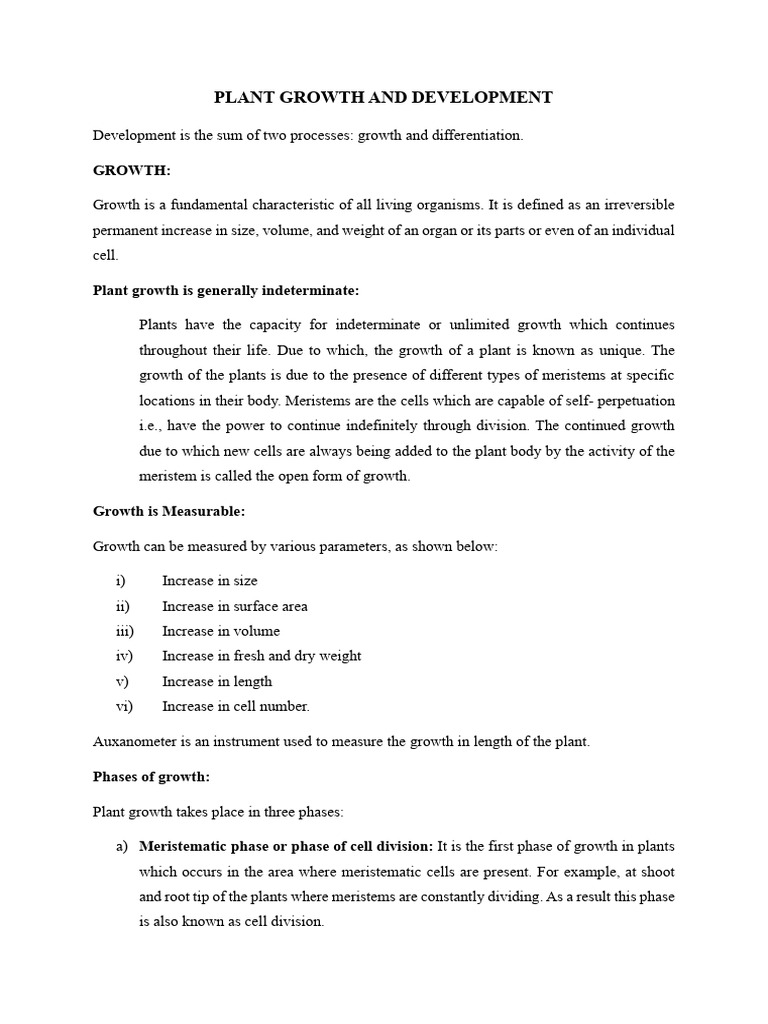 Understanding Plant Growth and Development | PDF | Plant Hormone | Auxin