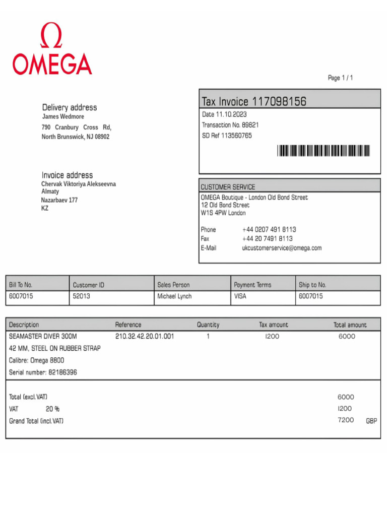 Omega Watch | PDF
