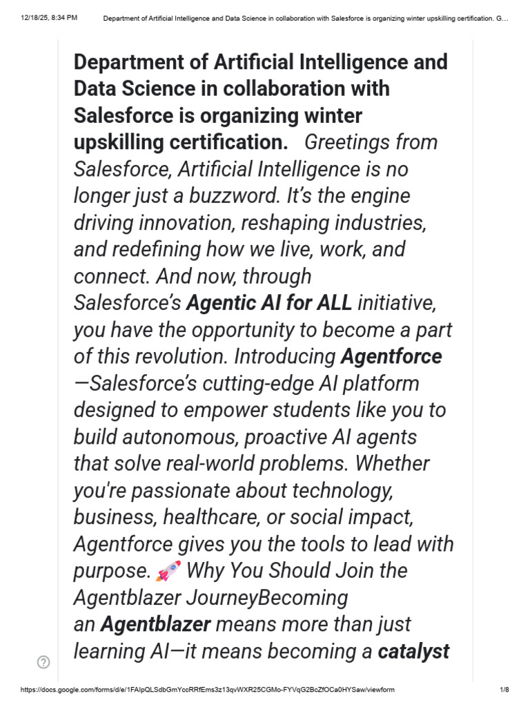 Salesforce AI Certification Program | PDF | Artificial Intelligence ...