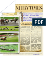New Online Newsletter Now Available! NY Injury Times-June 2012- Belmont Stakes Edition