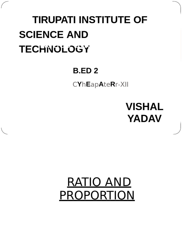 12 Ratio and Proportion 3 | PDF