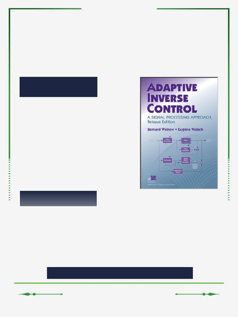 Adaptive Inverse Control A Signal Processing Approach Reissue Edition ...