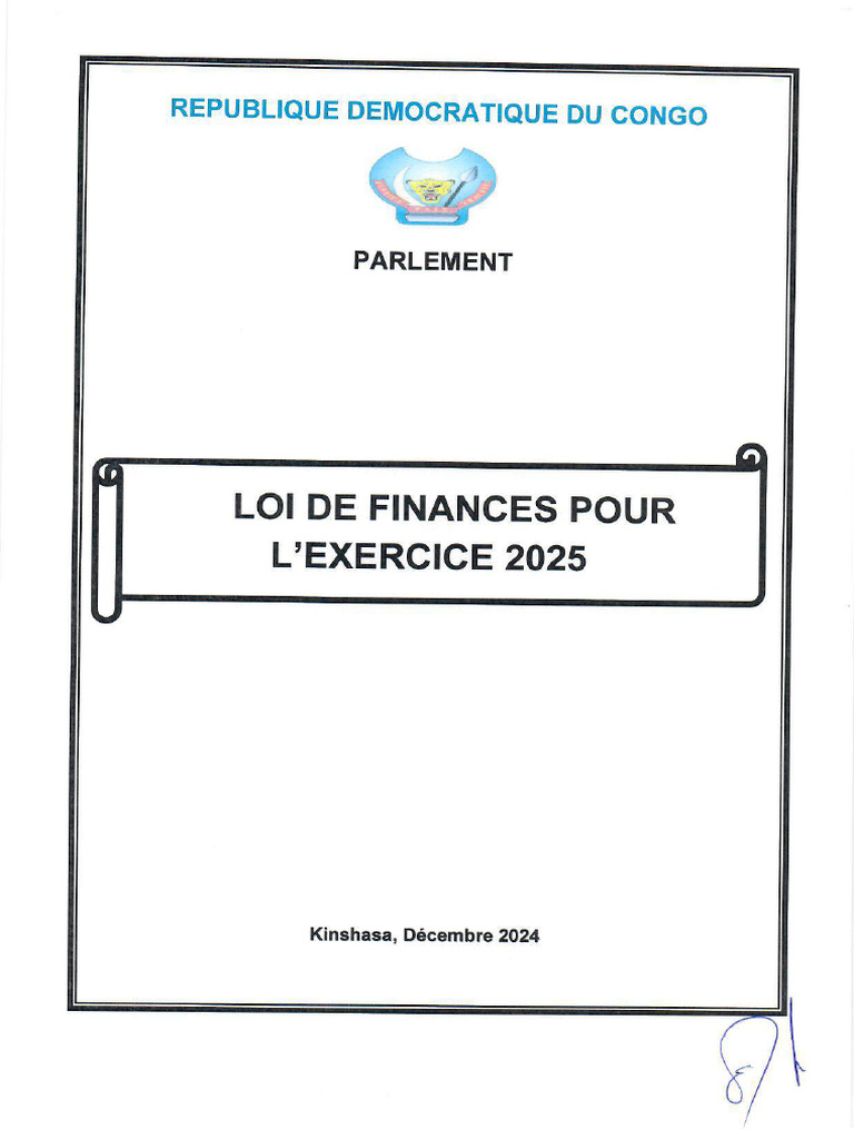 Loi de Finances 2025 & Annexes | PDF