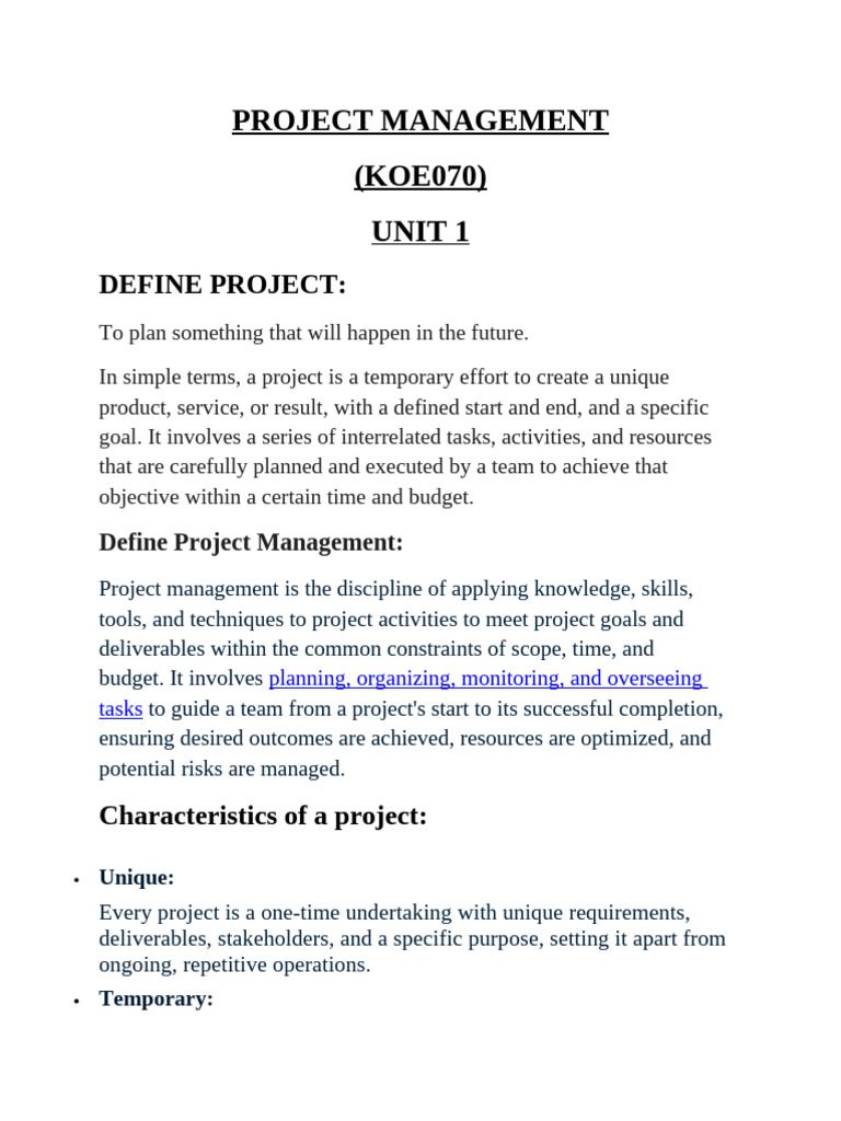 Project Management Fundamentals Explained | PDF | Discounted Cash Flow ...