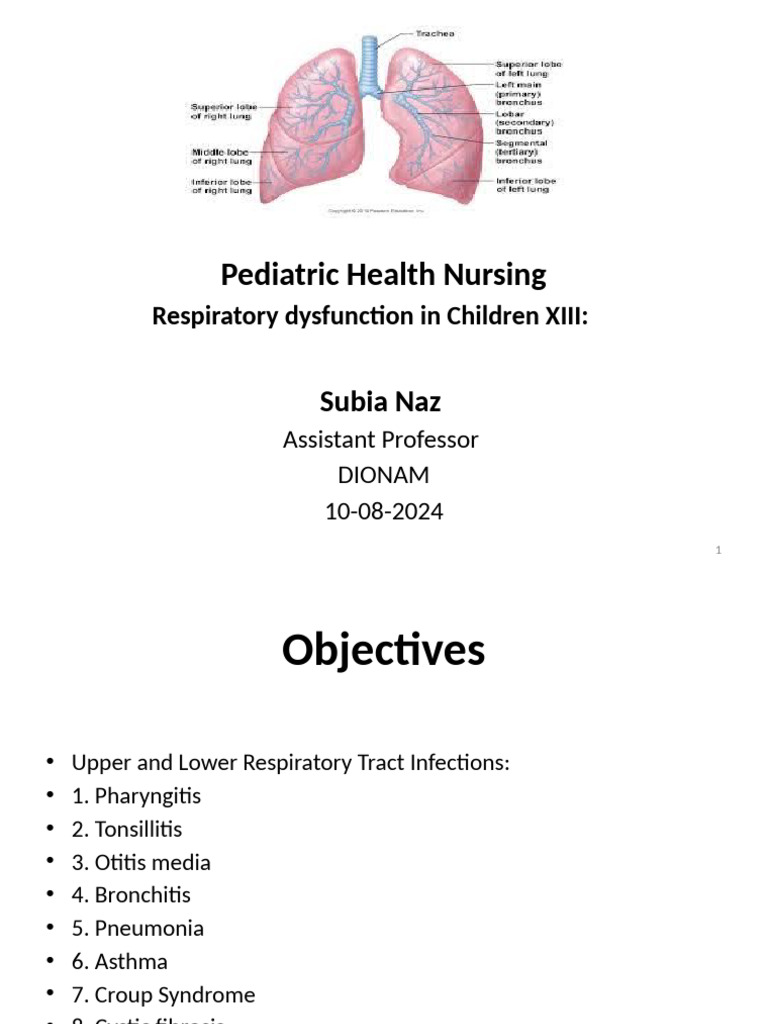 Pediatric Respiratory Disorders Overview | PDF | Asthma | Pneumonia
