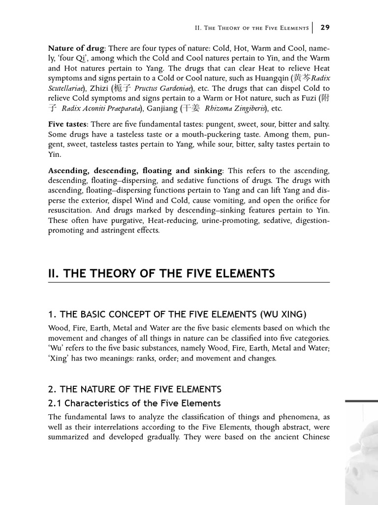 Five Elements Theory in Traditional Medicine | PDF | Traditional ...