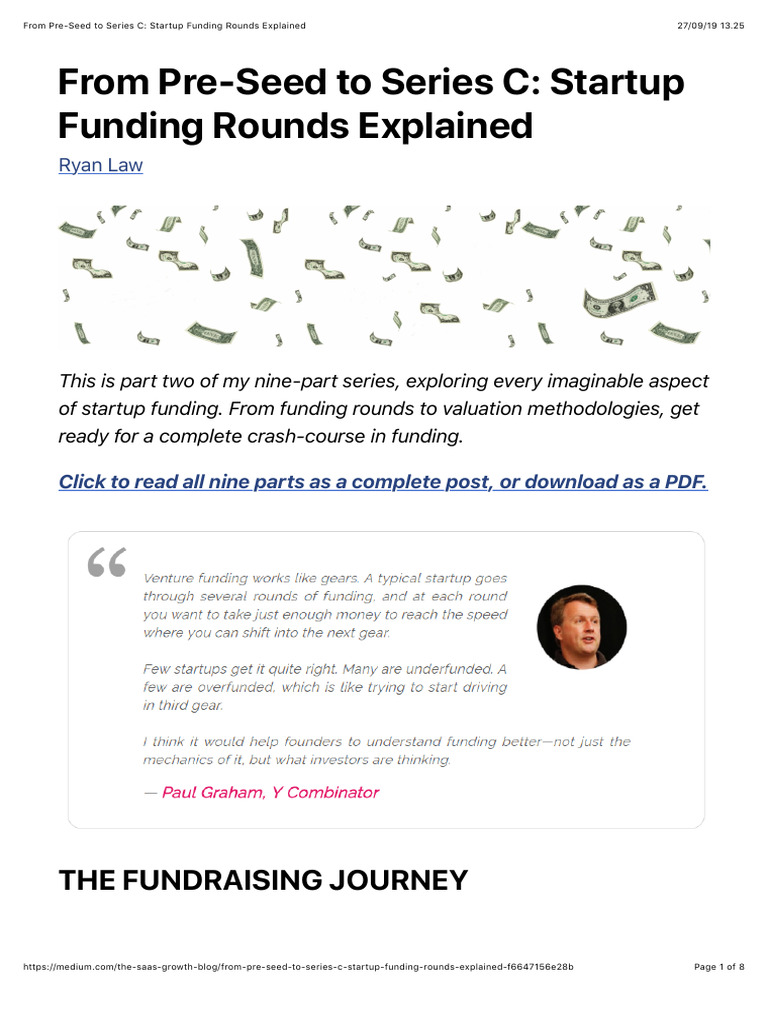 Startup Funding Rounds Explained | PDF | Corporate Finance | Venture ...