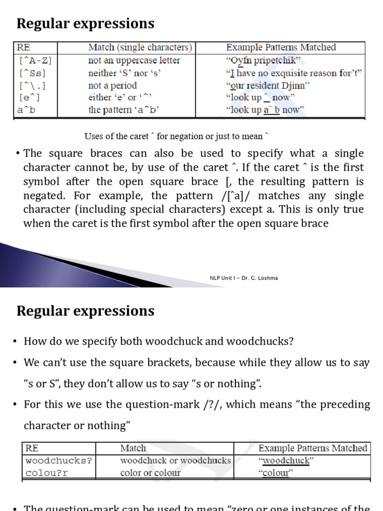 Nlp Unit i Ppt-26-30 | PDF | Regular Expression | Language Mechanics