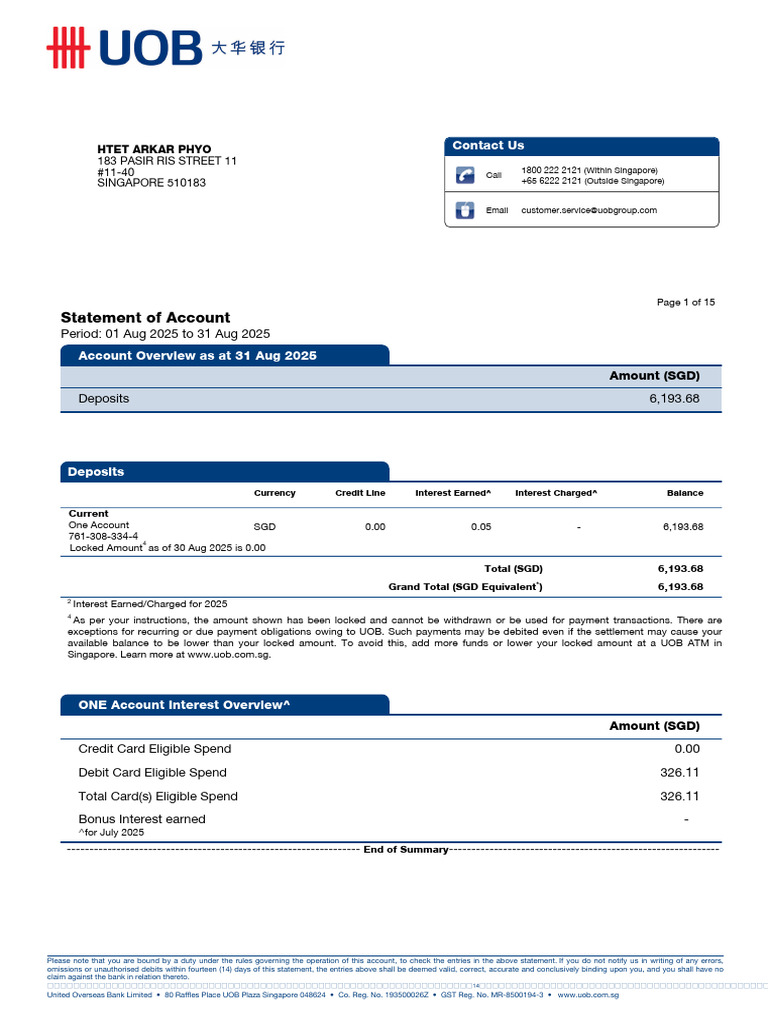 eStatement 3 | PDF | Debit Card | Credit Card