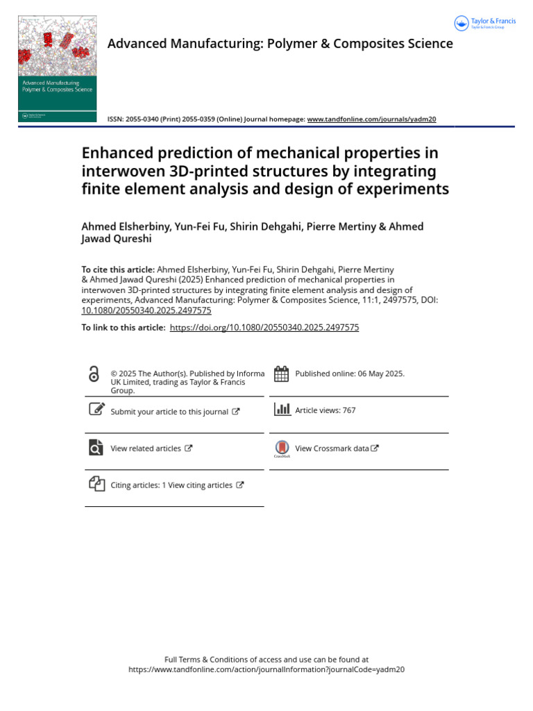 Enhanced Mechanical Properties in 3D Printing | PDF | Anisotropy ...