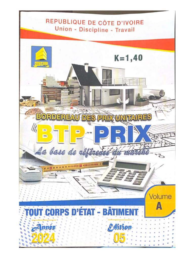 Bordereau Des Prix Unitaires 2024 | PDF