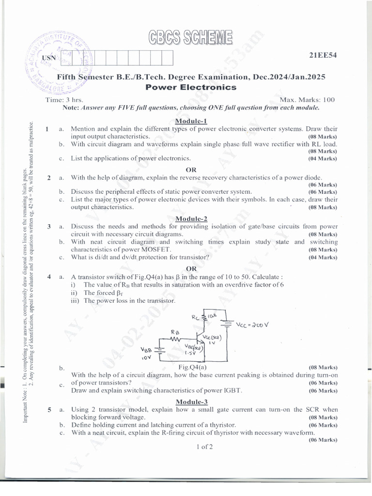 DJ 25 21EE54 | PDF | Power Inverter | Power Electronics