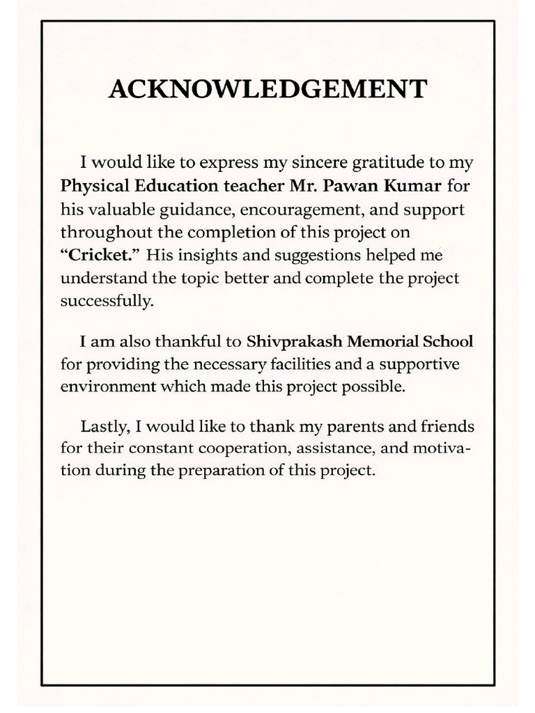 Acknowledgement 2 | PDF