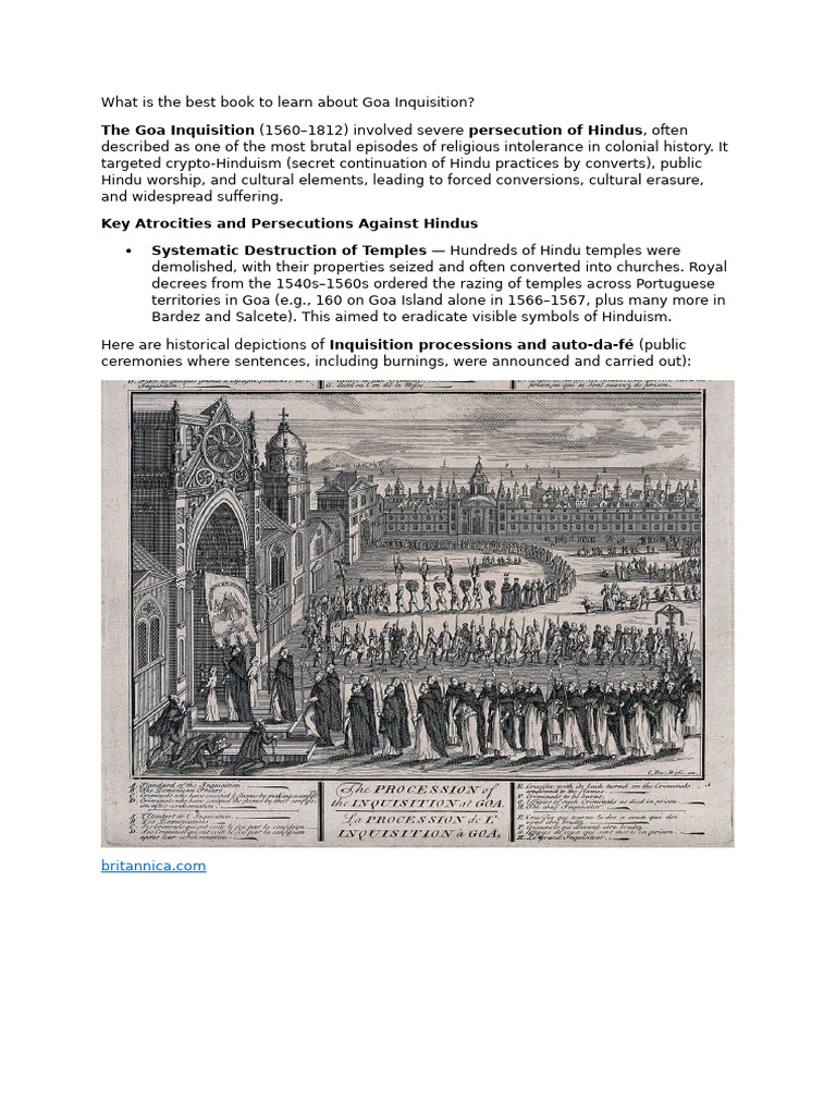 Best Book on Goa Inquisition Atrocities | PDF | Religious Faiths ...