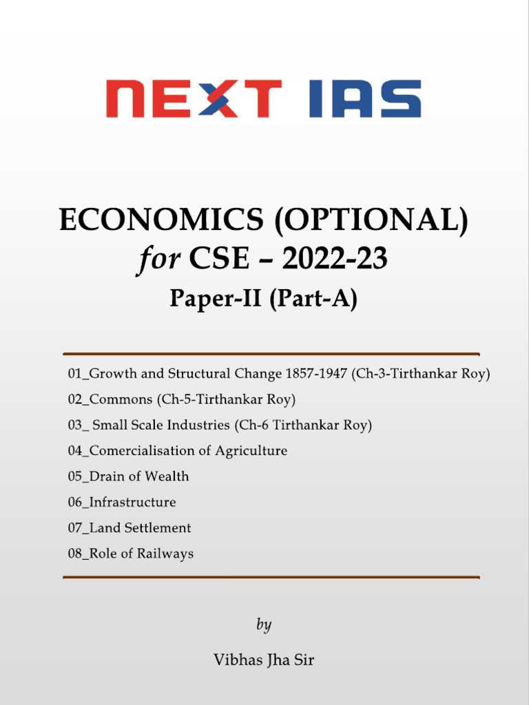 Economics Optional Part A | PDF
