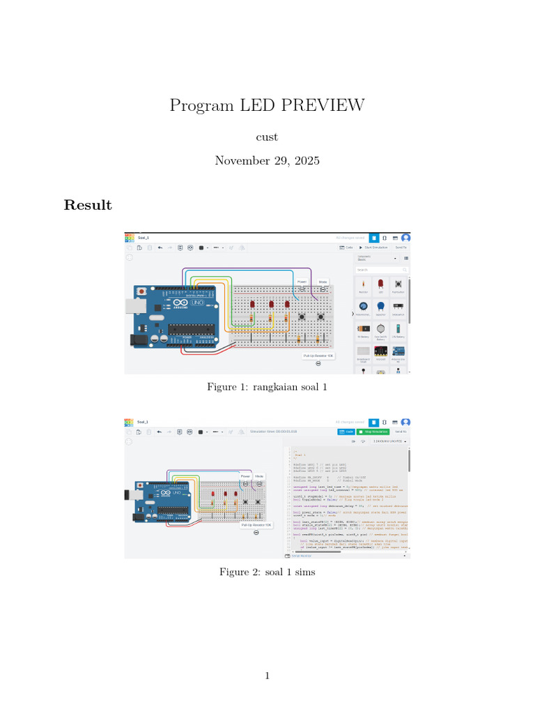 LED Program Preview and Simulations | PDF