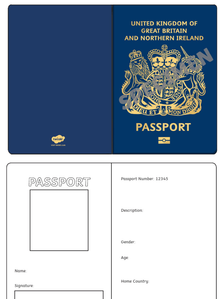Passport Template | PDF