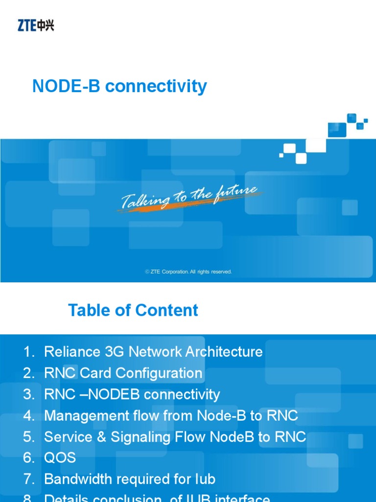 RNC-NodeB Connectivity Overview | PDF | Internet Protocols | Router ...