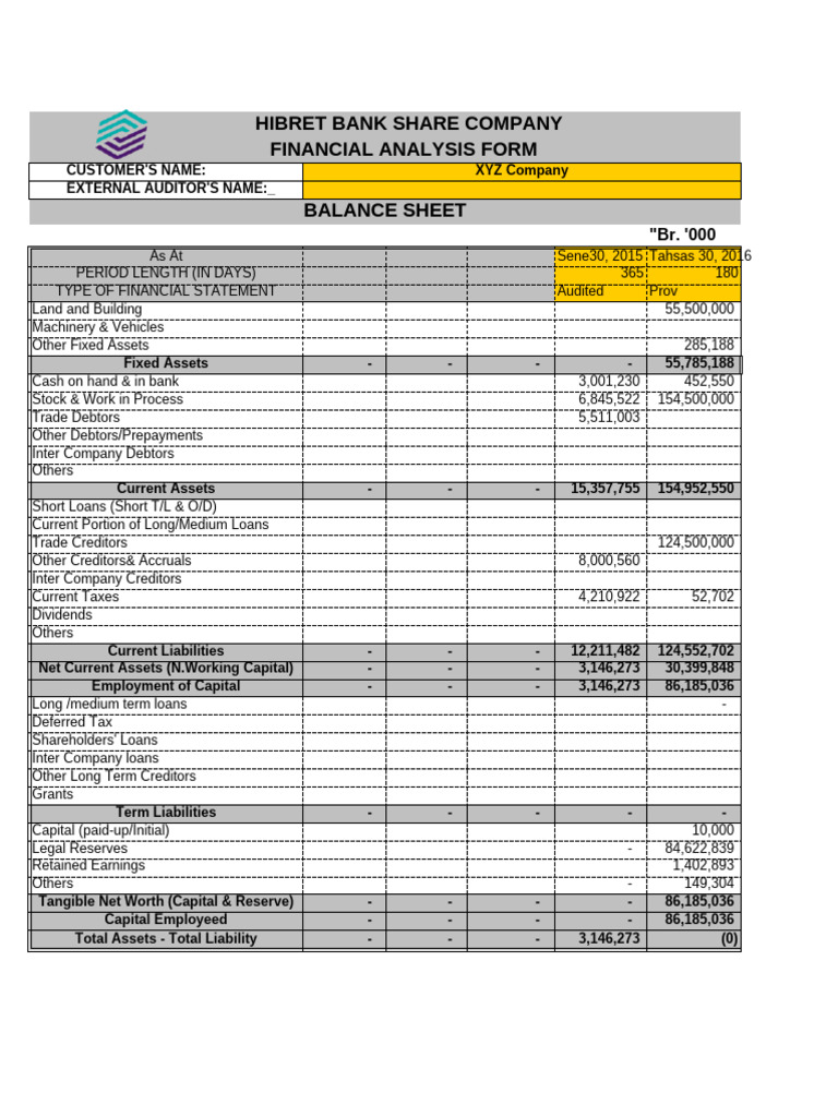 HB SP Sheet Final - PROTECTED Format | PDF | Expense | Working Capital