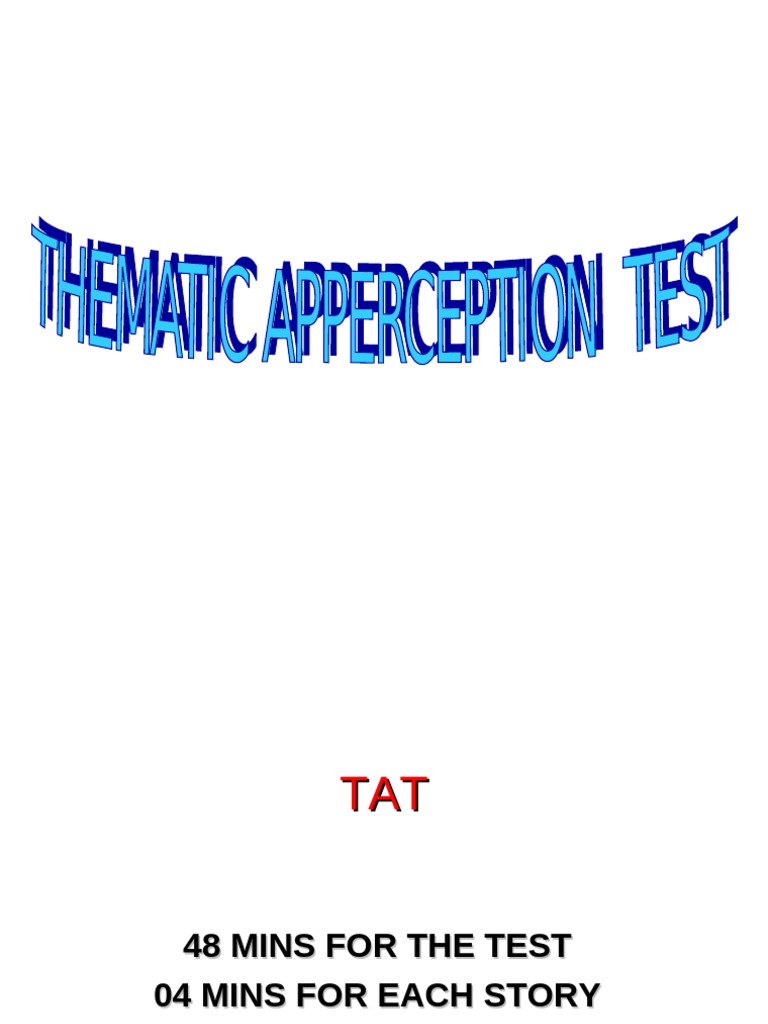 Tat Test 5 | PDF