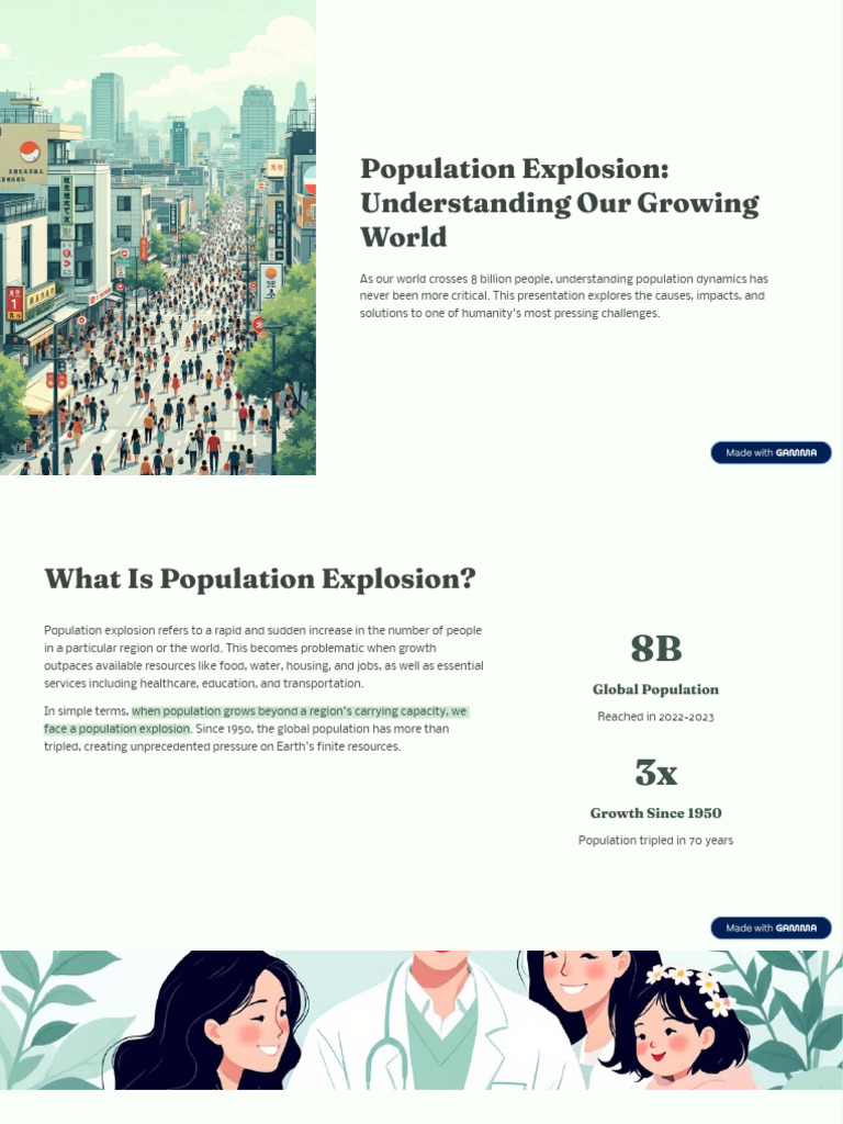 Understanding Population Explosion Dynamics | PDF | Sustainability ...
