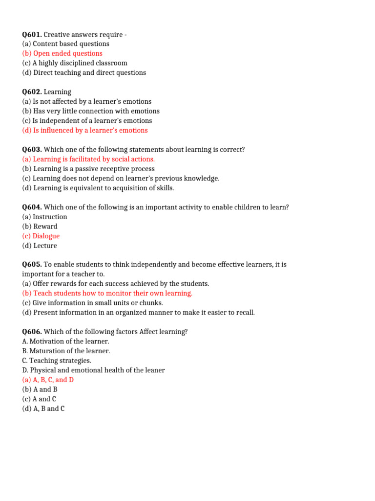 Key Concepts in Learning and Intelligence | PDF | Learning | Classical ...