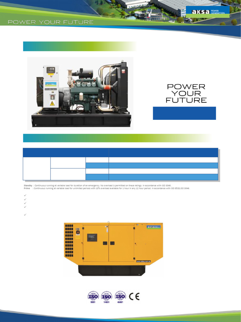 Hyundai AD150-6 Diesel Generator Specs | PDF | Diesel Engine | Engines