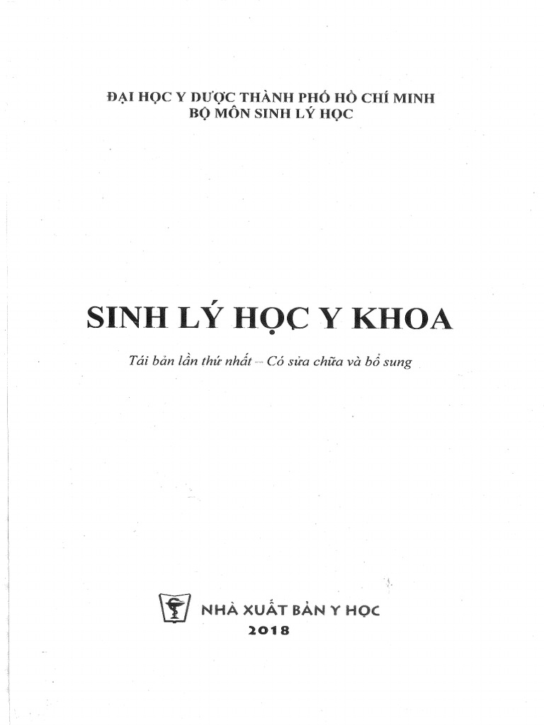 Sinh Ly I HC y DC HCM | PDF