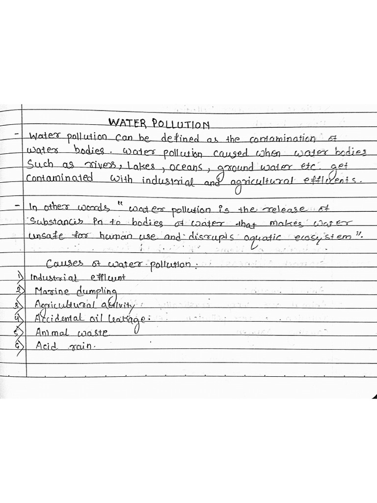 Water Pollution | PDF