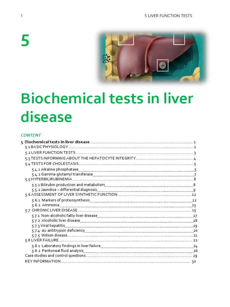 Liver Function Tests Overview | PDF | Cirrhosis | Liver