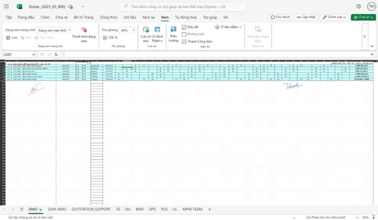 Roster - (2025 - 05 - R00) .XLSX LM | PDF