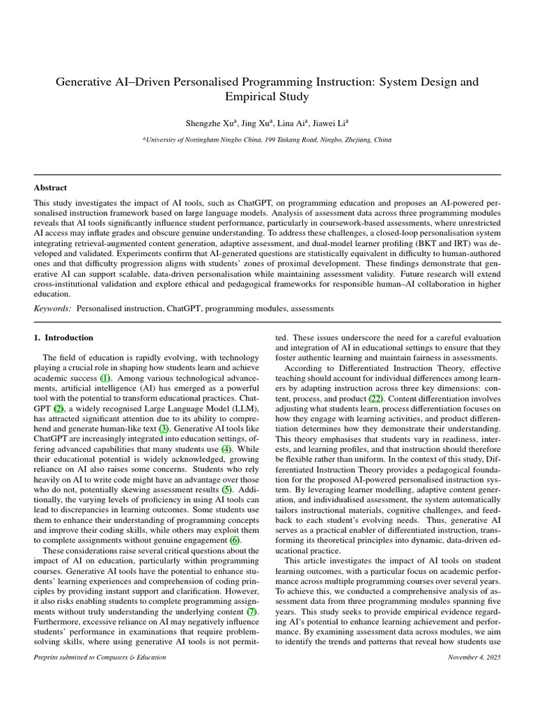 A Manuscript for Computers Education4 | PDF | Learning | Artificial ...