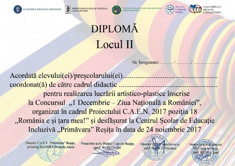 Locul II - Elev | PDF