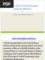 Download Asal Usul Bahasa Melayu by Surahaya Rani SN97398174 doc pdf