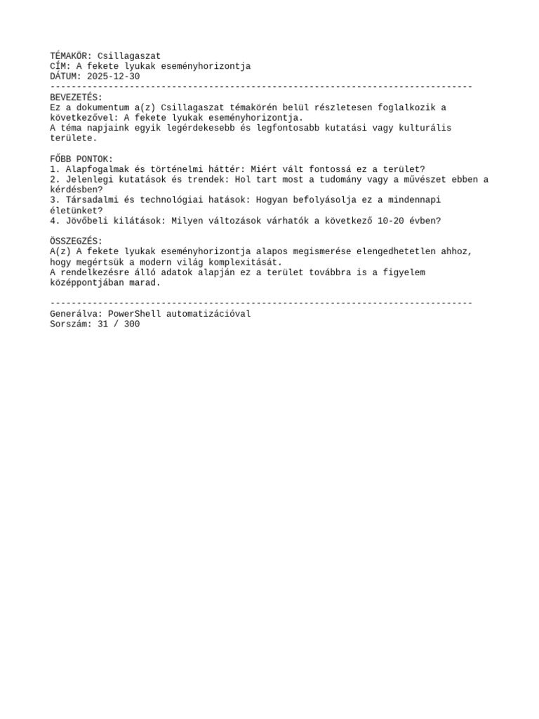031 Csillagaszat a Fekete Lyukak Esem Nyhorizontja | PDF