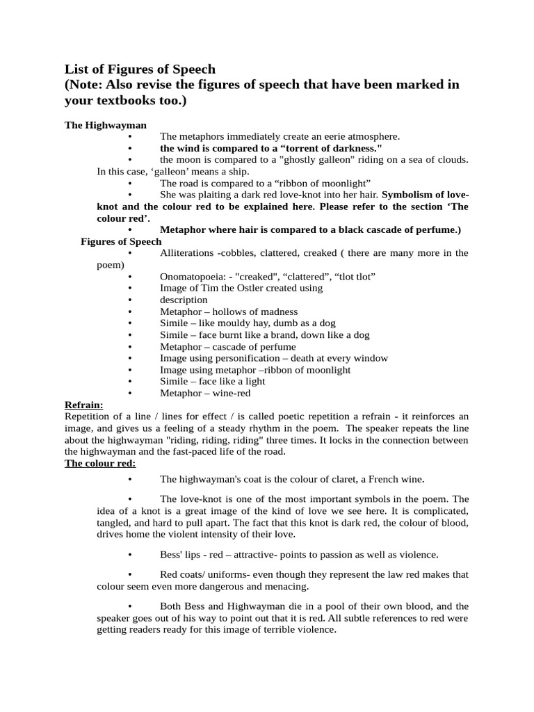 Figures of Speech in Poetry Analysis | PDF | Poetry