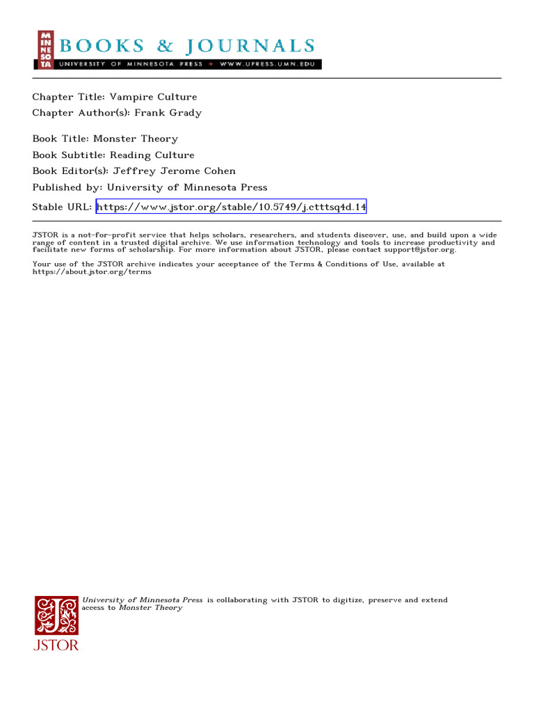Analyzing Vampire Culture in Literature | PDF | Dracula | The Vampire ...
