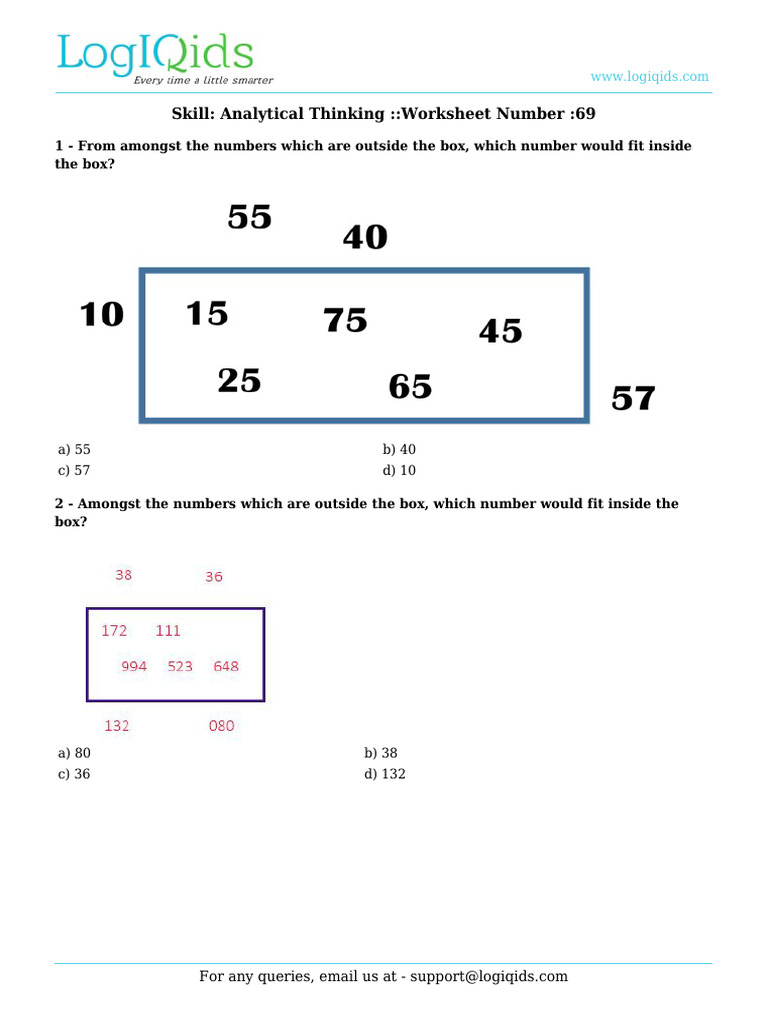 Worksheet 72 | PDF