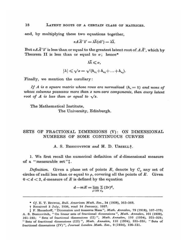 Be Sico Vitch 2009 | PDF | Matrix (Mathematics) | Eigenvalues And ...