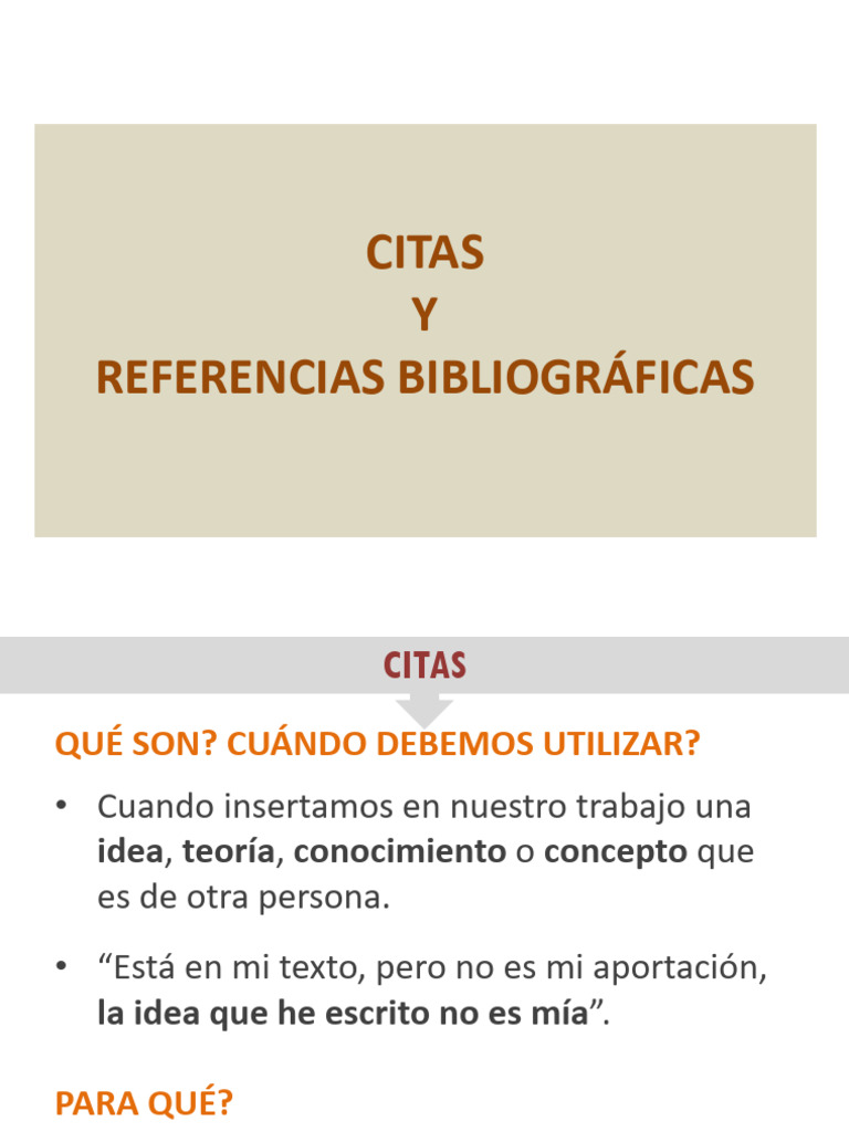 Citas y Referencias | PDF | Citación | Estilo apa