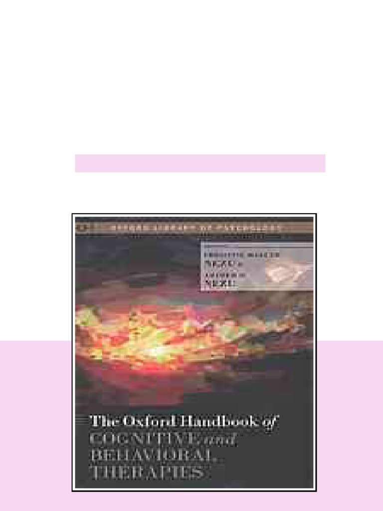 The Oxford Handbook Of Cognitive And Behavioral Therapies Online ...
