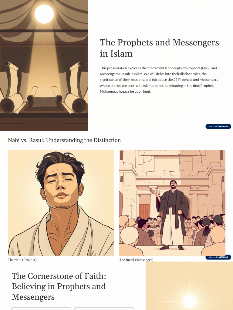 Prophets and Messengers in Islam | PDF | Prophets And Messengers In ...