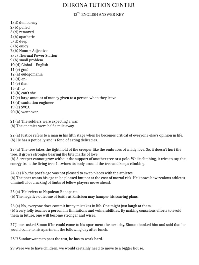 12th Grade English Answer Key Guide | PDF | Black Hole