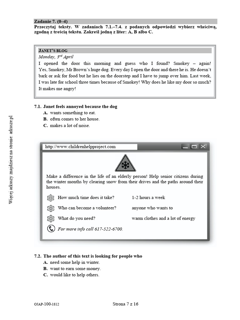 Reading Comprehension Exercises | PDF