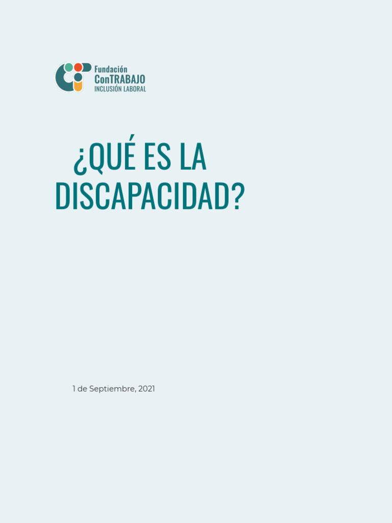 Tipos y Barreras de la Discapacidad | PDF | Invalidez | Trastorno mental