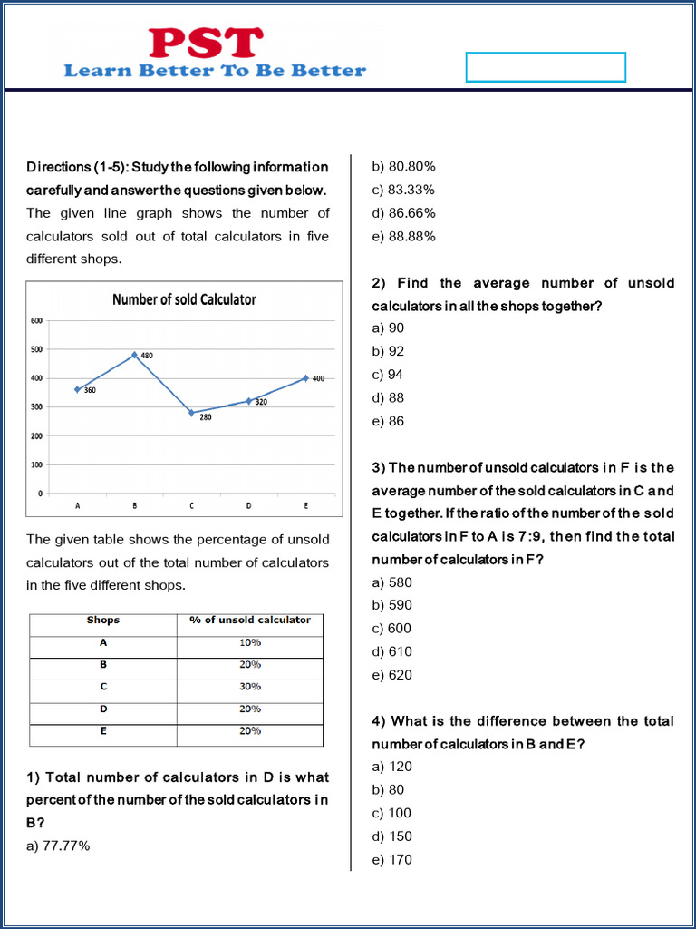 PST Mixed DI - 251225 - 175023 | PDF | Arithmetic | Mathematics