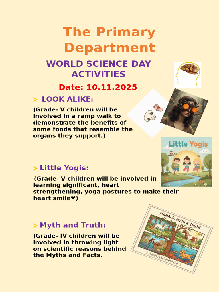 World Science Day Activities 2025 | PDF