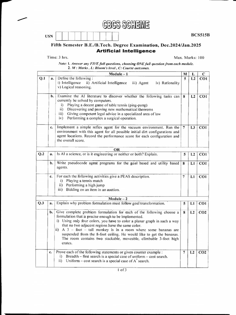 Jan 2025 BCS515B | PDF